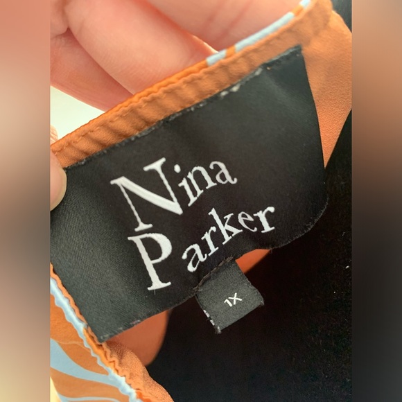 NINA PARKER Plus Size Sleeveless Peplum Top and Pant Set - Picture 2 of 7